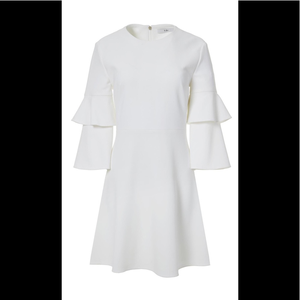 Tibi Crepe bell sleeve dress